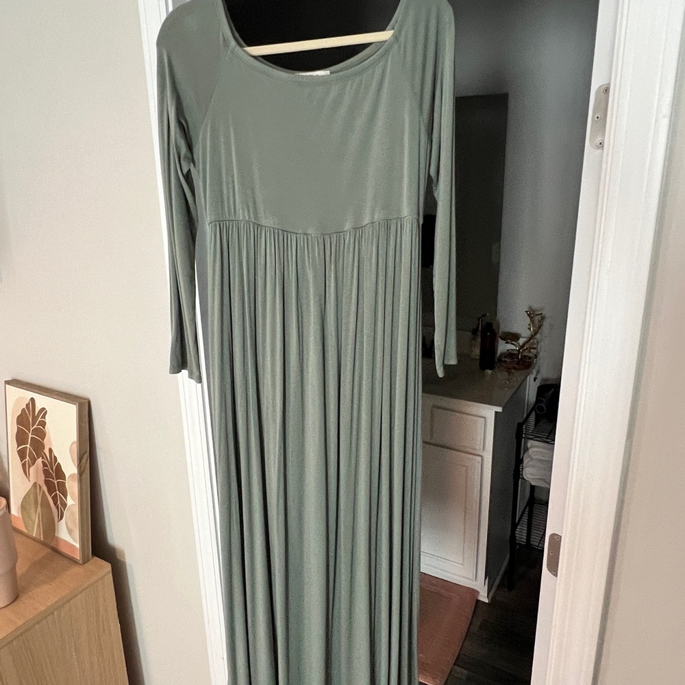 Hello MIZ Sage Long Sleeve Dress